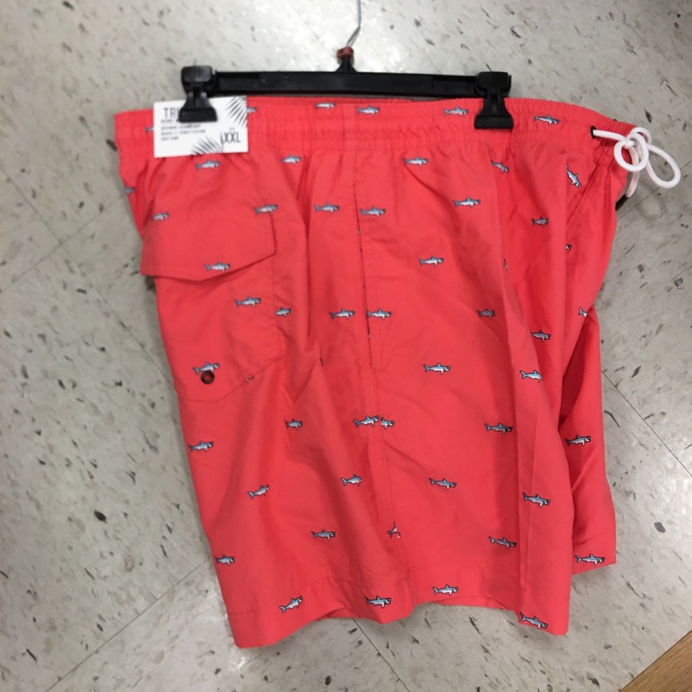 Shark drawing swim trunks